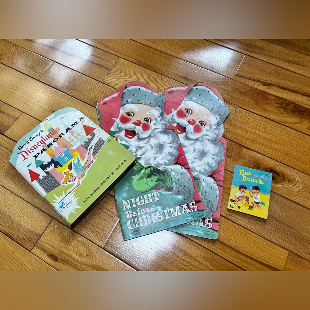 Vintage book lot - Disney and Santa